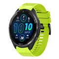 For Garmin Forerunner 965 22mm Quick Release Silicone Watch Band(Lime Green)