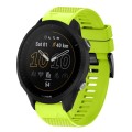 For Garmin Forerunner 955 22mm Quick Release Silicone Watch Band(Lime Green)