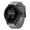 For Garmin Forerunner 945 22mm Quick Release Silicone Watch Band(Grey)