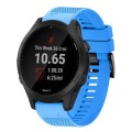 For Garmin Forerunner 945 22mm Quick Release Silicone Watch Band(Sky Blue)