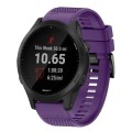 For Garmin Forerunner 945 22mm Quick Release Silicone Watch Band(Purple)