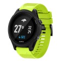For Garmin Forerunner 935 22mm Quick Release Silicone Watch Band(Lime Green)
