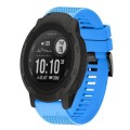 For Garmin Instinct 2 22mm Quick Release Silicone Watch Band(Sky Blue)