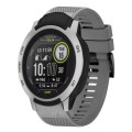 For Garmin Instinct 22mm Quick Release Silicone Watch Band(Grey)
