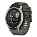 For Garmin Instinct 22mm Quick Release Silicone Watch Band(Army Green)