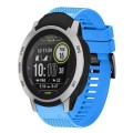 For Garmin Instinct 22mm Quick Release Silicone Watch Band(Sky Blue)