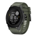 For Garmin Descent G1 22mm Quick Release Silicone Watch Band(Army Green)
