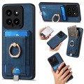 For Xiaomi 14 Retro Splitable Magnetic Card Bag Leather Phone Case(Blue)