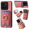 For Xiaomi 14 Retro Splitable Magnetic Card Bag Leather Phone Case(Pink)