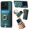 For Xiaomi  14 Pro Retro Splitable Magnetic Card Bag Leather Phone Case(Green)