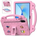 For Honor Pad X9 Handle Kickstand Children EVA Shockproof Tablet Case(Pink)