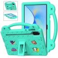 For Honor Pad X9 Handle Kickstand Children EVA Shockproof Tablet Case(Mint Green)