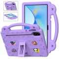 For Honor Pad X9 Handle Kickstand Children EVA Shockproof Tablet Case(Light Purple)