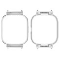 For Redmi Watch 4 Metal Frame Watch Protective Case(Silver)