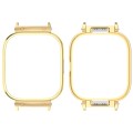 For Redmi Watch 4 Metal Frame Watch Protective Case(Gold)