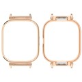 For Redmi Watch 4 Metal Frame Watch Protective Case(Rose Gold)