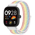 For Redmi Watch 4 Nylon Loop Metal Connector Watch Band(Colorful)