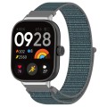 For Redmi Watch 4 Nylon Loop Metal Connector Watch Band(Gray)