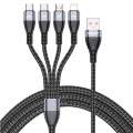 ENKAY 4-in-1 6A USB-A to Type-C / 8 Pin / Micro USB Multifunction Fast Charging Cable, Cable Length: