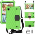 For Blackview Tab 60 8.7 2023 Honeycomb EVA Hybrid PC Tablet Case with Strap(Green+Black)