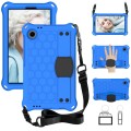 For Blackview Tab 60 8.7 2023 Honeycomb EVA Hybrid PC Tablet Case with Strap(Blue+Black)