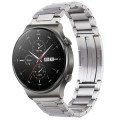 For Huawei Watch GT2 Pro / GT 2e H-Shaped Folding Buckle Stainless Steel Metal Watch Band(Silver)