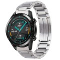 For Huawei Watch GT2 46mm / Watch GT H-Shaped Folding Buckle Stainless Steel Metal Watch Band(Silver