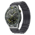 For Huawei Watch GT3 SE H-Shaped Folding Buckle Stainless Steel Metal Watch Band(Gray)