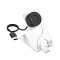 JUNSUNMAY For Garmin Venu 3 / Venu 3S USB Port Aluminum Alloy Watch Charger Holder, Length: 1.5m(Sil