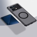 For Xiaomi Redmi K70E MagSafe Armor Clear TPU Hybrid PC Phone Case(Scrub Black)