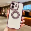 For iPhone  11 Electroplated Diamond TPU Phone Case(Purple)