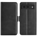 For Google Pixel 8a Dual-side Magnetic Buckle Horizontal Flip Leather Phone Case(Black)