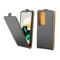 For Huawei P60 / P60 Pro Vertical Flip Leather Phone Case with Card Slot(Black)