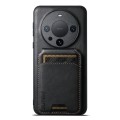 For Huawei Mate 60 Suteni H02 Leather Wallet Stand Back Phone Case(Black)