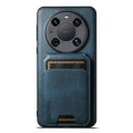 For Huawei Mate 40 Pro Suteni H02 Leather Wallet Stand Back Phone Case(Blue)