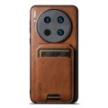 For Huawei Mate 30 Pro Suteni H02 Leather Wallet Stand Back Phone Case(Brown)