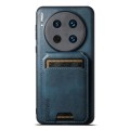 For Huawei Mate 30 Suteni H02 Leather Wallet Stand Back Phone Case(Blue)