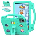 For Lenovo Tab M11 / Xiaoxin Pad 2024 Handle Kickstand Children EVA Shockproof Tablet Case(Mint Gree