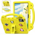 For Lenovo Tab M11 / Xiaoxin Pad 2024 Handle Kickstand Children EVA Shockproof Tablet Case(Yellow)
