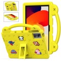 For Xiaomi Redmi Pad SE 11 2023  Handle Kickstand Children EVA Shockproof Tablet Case(Yellow)