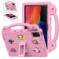 For TCL Tab 11 9466x3 Handle Kickstand Children EVA Shockproof Tablet Case(Pink)