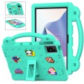 For TCL Nxt Pader 11 2023 Handle Kickstand Children EVA Shockproof Tablet Case(Mint Green)