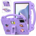 For TCL Nxt Pader 11 2023 Handle Kickstand Children EVA Shockproof Tablet Case(Light Purple)