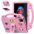 For TCL Tab 10 Gen2 10.36 2023 Handle Kickstand Children EVA Shockproof Tablet Case(Pink)