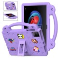 For TCL Tab 10 Gen2 10.36 2023 Handle Kickstand Children EVA Shockproof Tablet Case(Light Purple)