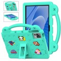 For DOOGEE T30 Pro 11 2023 Handle Kickstand Children EVA Shockproof Tablet Case(Mint Green)
