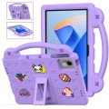 For Huawei MetePad 11 2023/2021 Handle Kickstand Children EVA Shockproof Tablet Case(Light Purple)