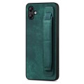 For Samsung Galaxy A04e Retro Wristband Holder Leather Back Phone Case(Green)