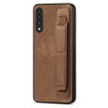 For Samsung Galaxy A53 5G Retro Wristband Holder Leather Back Phone Case(Brown)