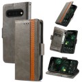 For Google Pixel 6 CaseNeo Splicing Dual Magnetic Buckle Leather Phone Case(Gray)